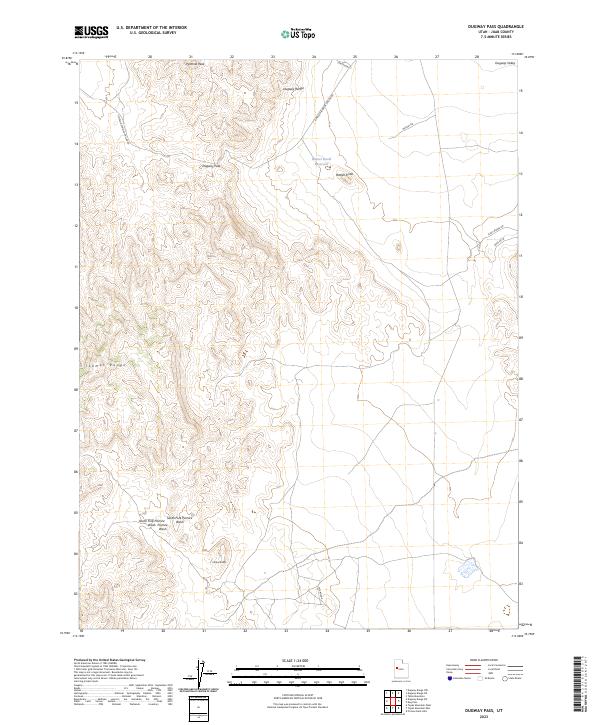 USGS Topographic Map – Dugway Pass
