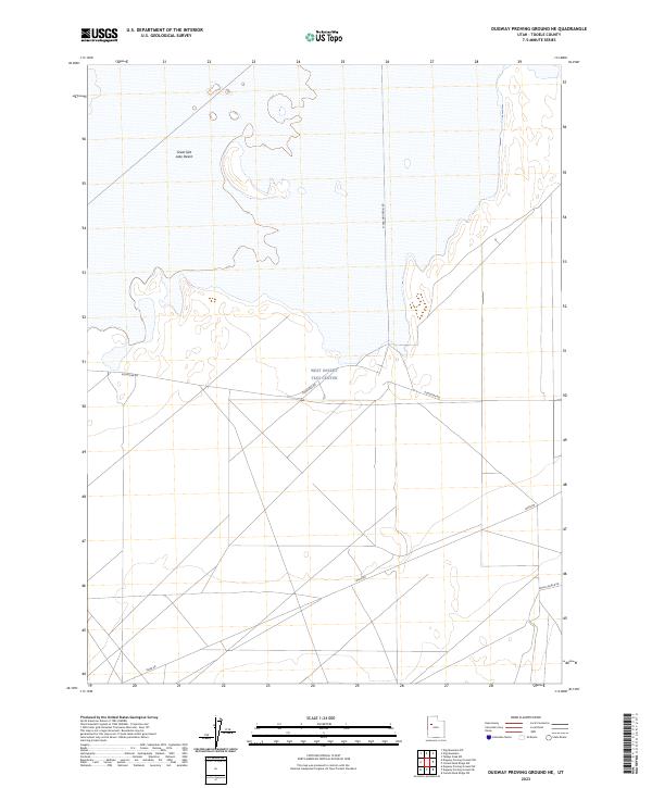 2023 Map of Dugway Proving Ground NE, 2023 Print