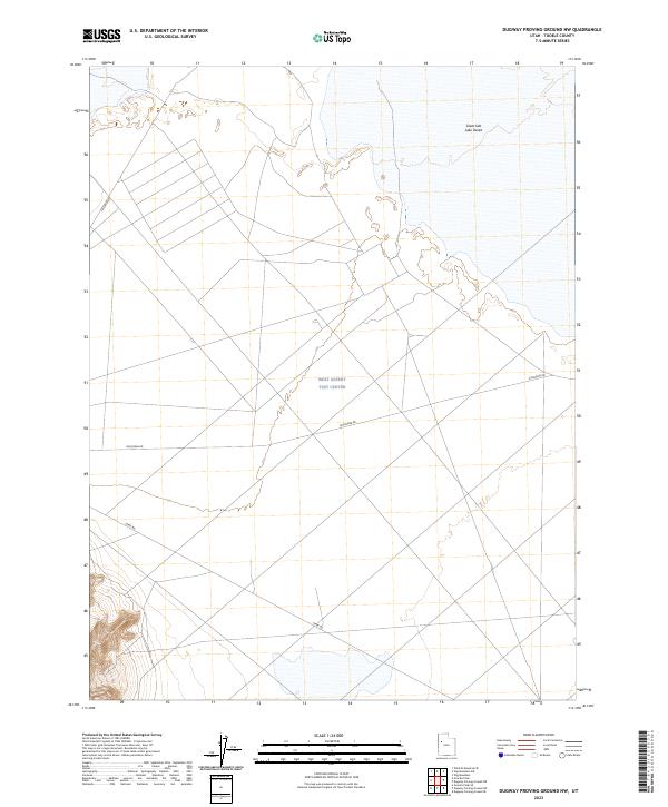 USGS Topographic Map – Dugway Proving Ground NW
