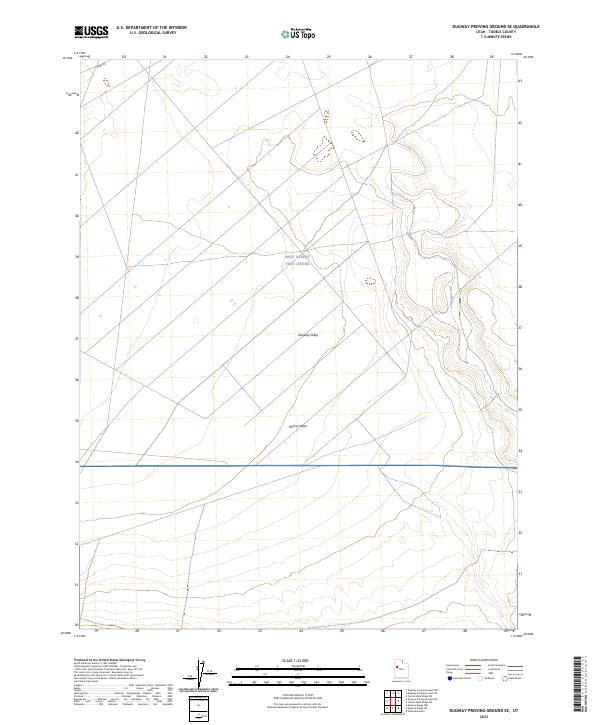 USGS Topographic Map – Dugway Proving Ground SE