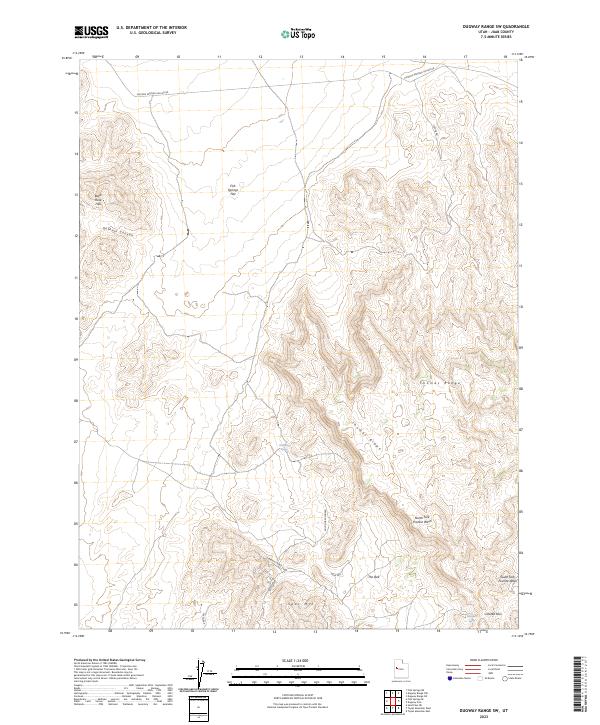 USGS Topographic Map – Dugway Range SW