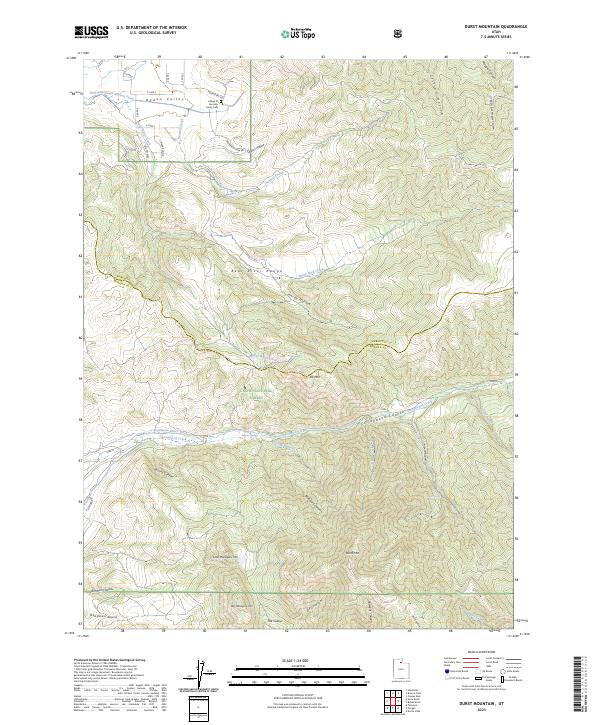USGS Topographic Map – Durst Mountain