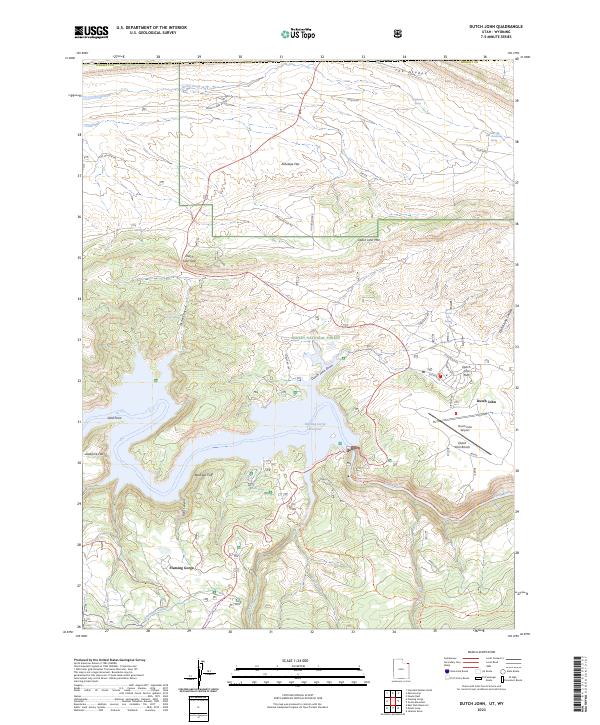 USGS Topographic Map – Dutch John