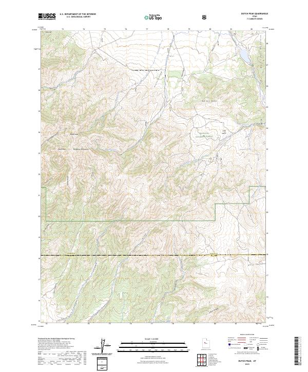 USGS Topographic Map – Dutch Peak