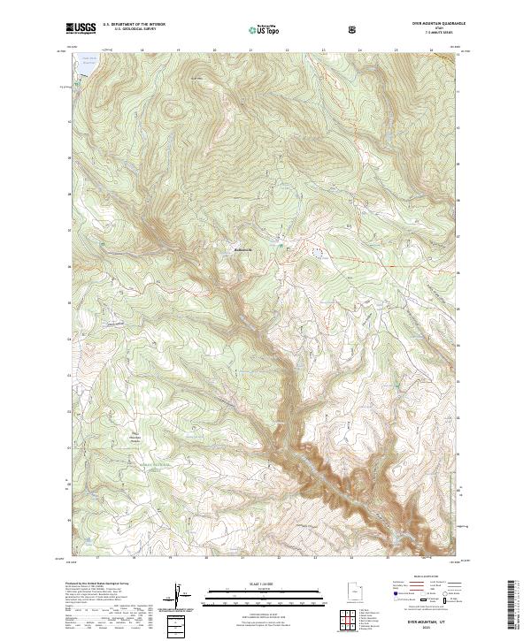 USGS Topographic Map – Dyer Mountain