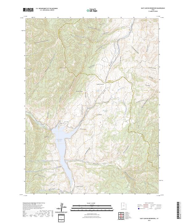 USGS Topographic Map – East Canyon Reservoir