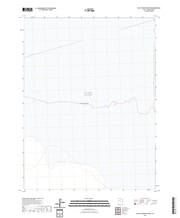 2023 Map of East of Goshute Wash, 2023 Print