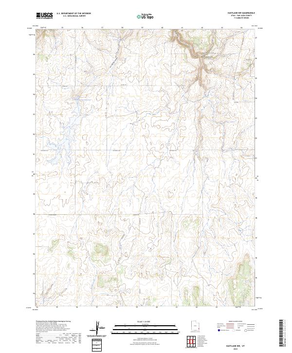 USGS Topographic Map – Eastland NW