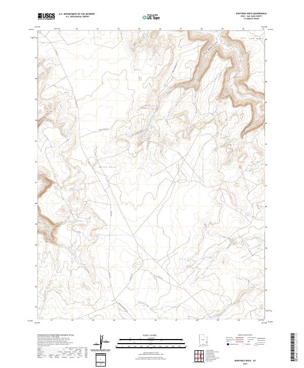 USGS Topographic Map – Eightmile Rock
