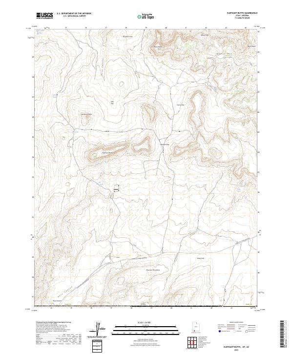 USGS Topographic Map – Elephant Butte