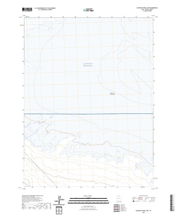 2023 Map of Elephant Knoll NW, 2023 Print