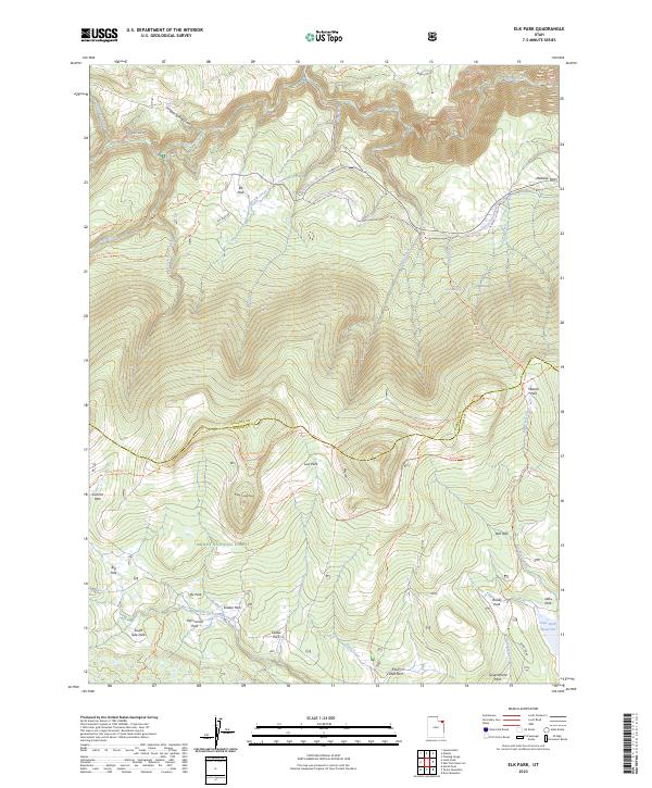 USGS Topographic Map – Elk Park