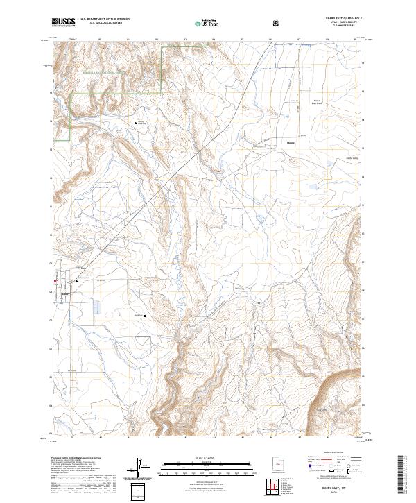 USGS Topographic Map – Emery East