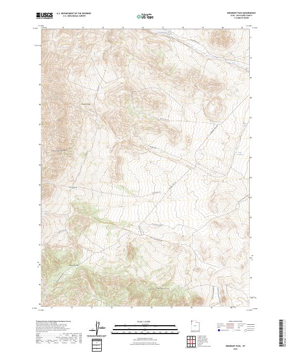 USGS Topographic Map – Emigrant Pass