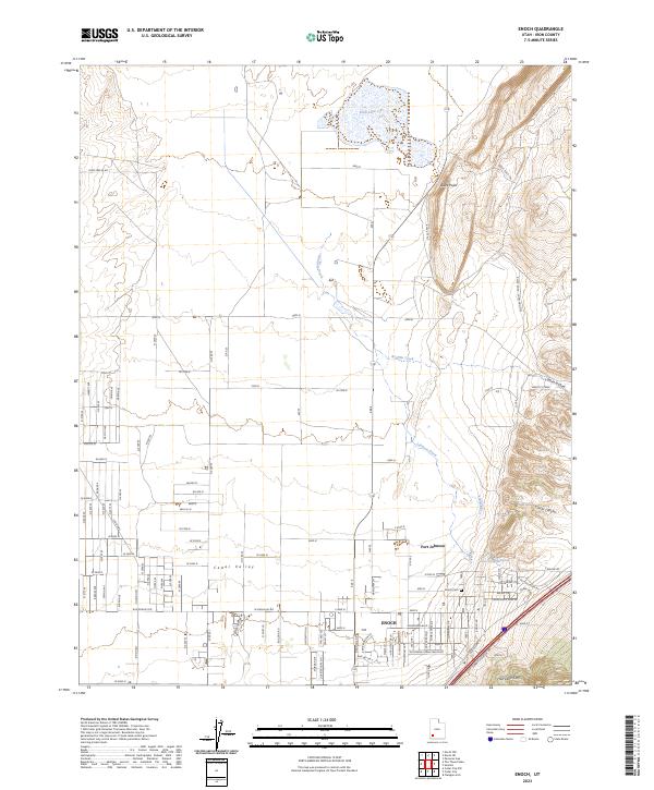 USGS Topographic Map – Enoch