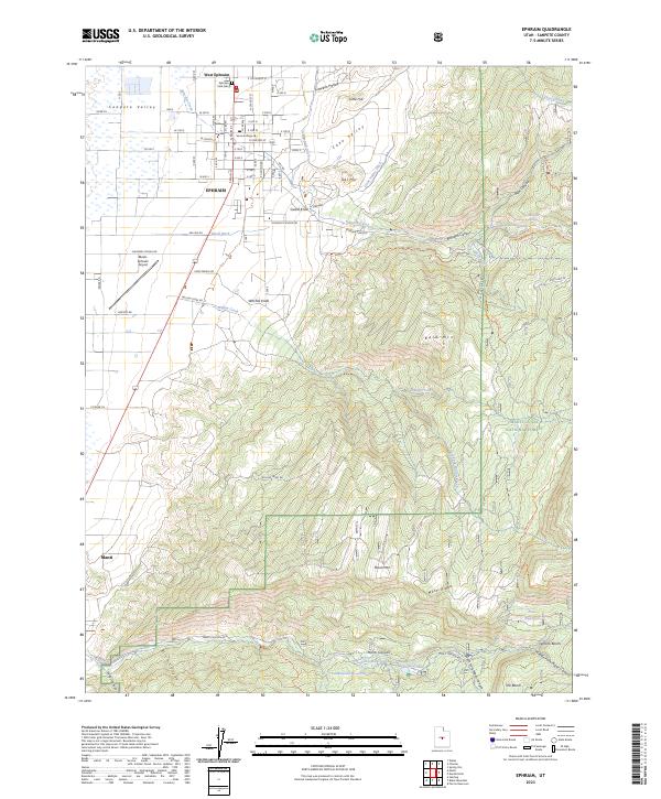 USGS Topographic Map – Ephraim