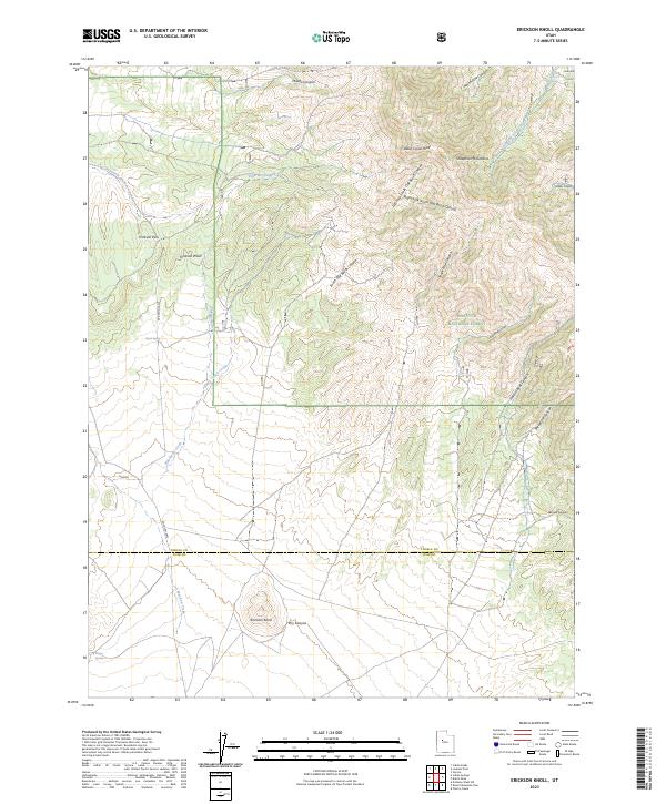 USGS Topographic Map – Erickson Knoll