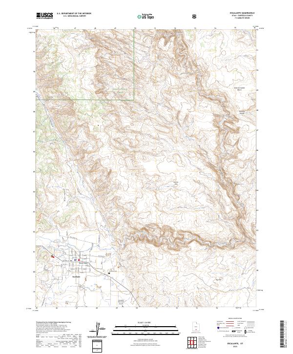 USGS Topographic Map – Escalante