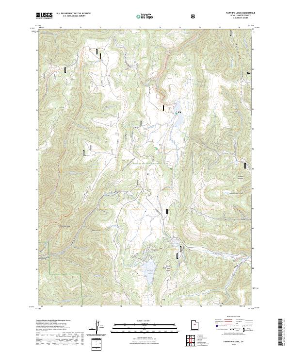 USGS Topographic Map – Fairview Lakes
