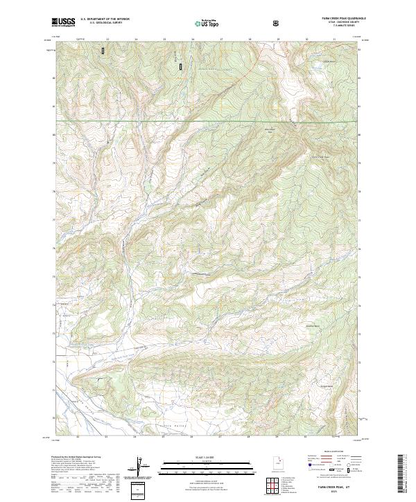 USGS Topographic Map – Farm Creek Peak