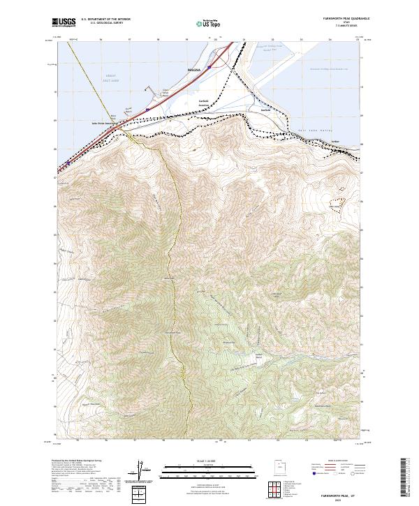 USGS Topographic Map – Farnsworth Peak