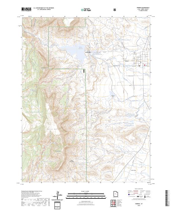 USGS Topographic Map – Ferron