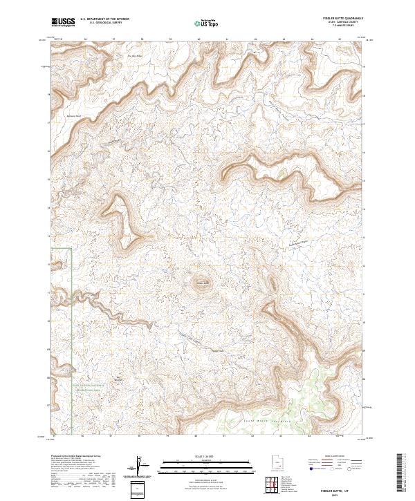 USGS Topographic Map – Fiddler Butte