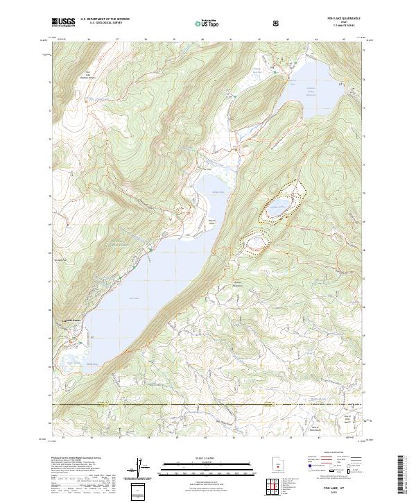 USGS Topographic Map – Fish Lake