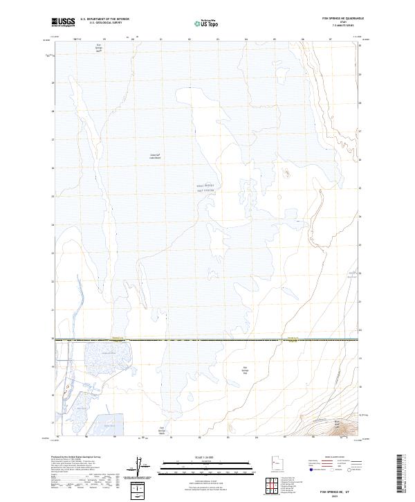 USGS Topographic Map – Fish Springs NE