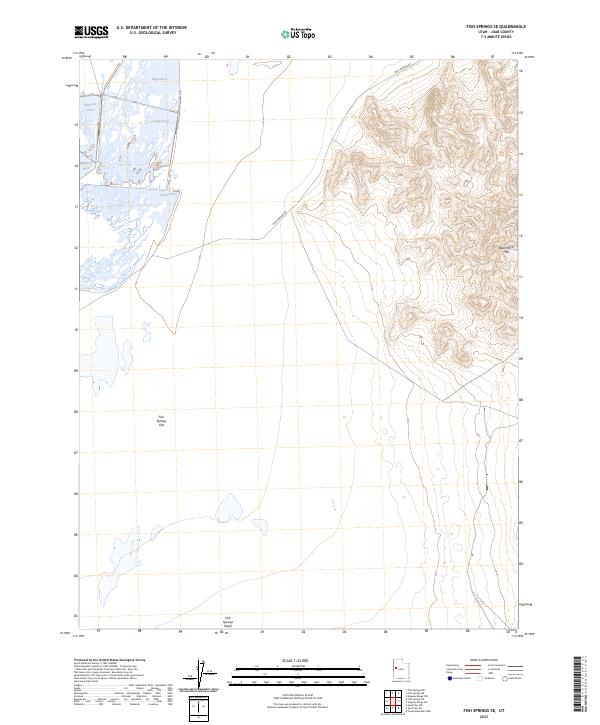 USGS Topographic Map – Fish Springs SE