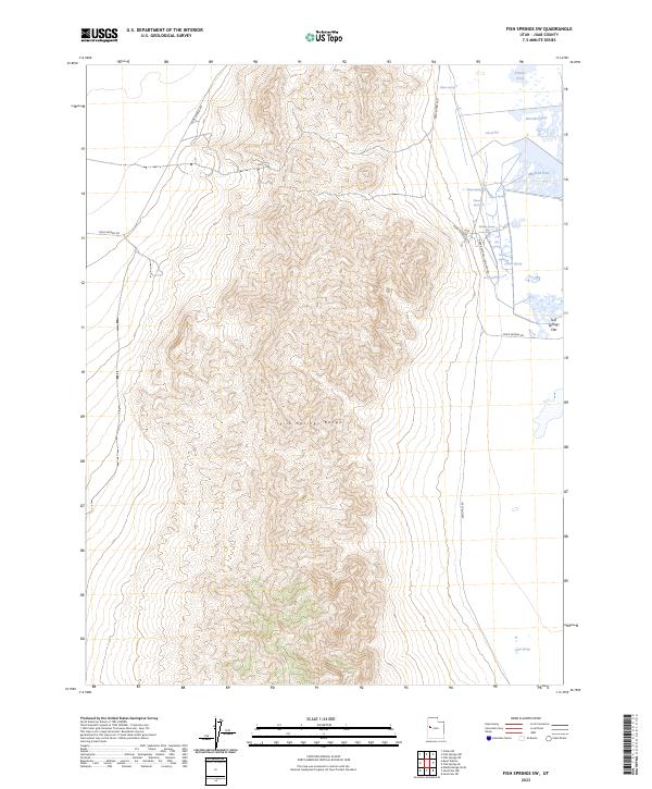 USGS Topographic Map – Fish Springs SW