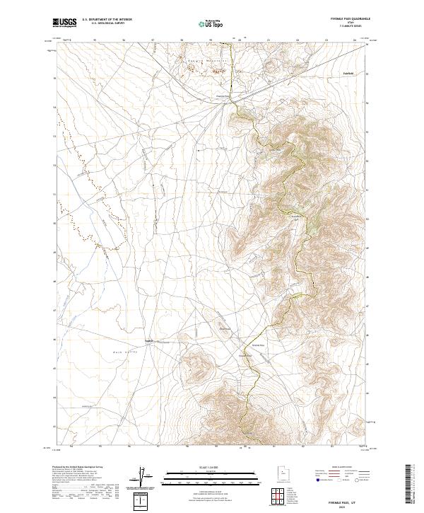 USGS Topographic Map – Fivemile Pass