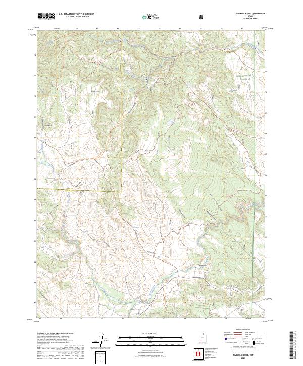 USGS Topographic Map – Fivemile Ridge