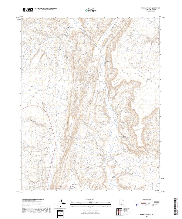 USGS Topographic Map – Fivemile Valley