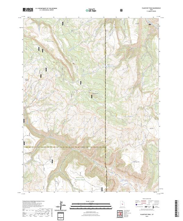 USGS Topographic Map – Flagstaff Peak