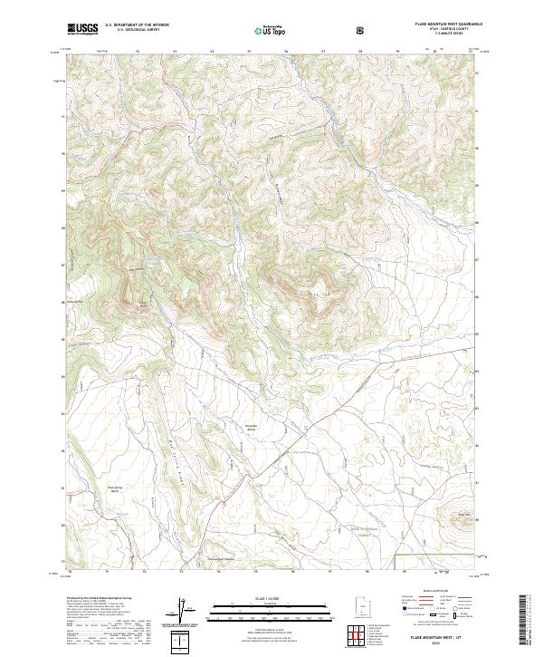 USGS Topographic Map – Flake Mountain West