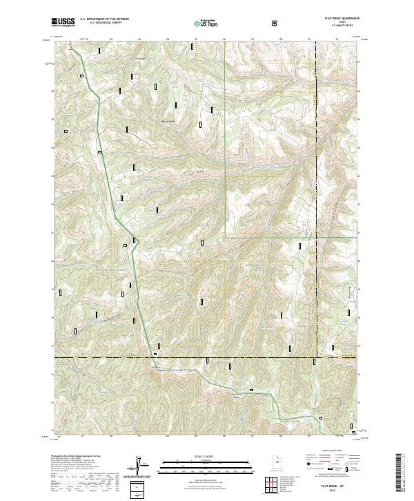 USGS Topographic Map – Flat Ridge