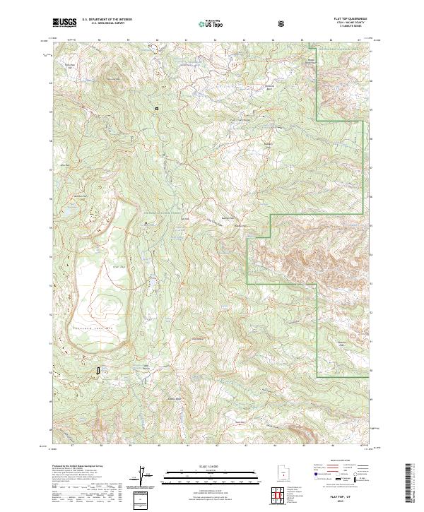USGS Topographic Map – Flat Top