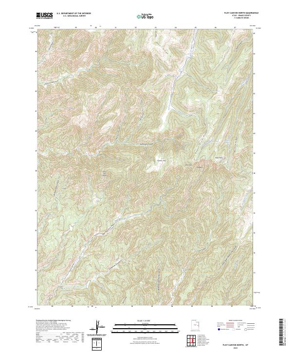 USGS Topographic Map – Floy Canyon North