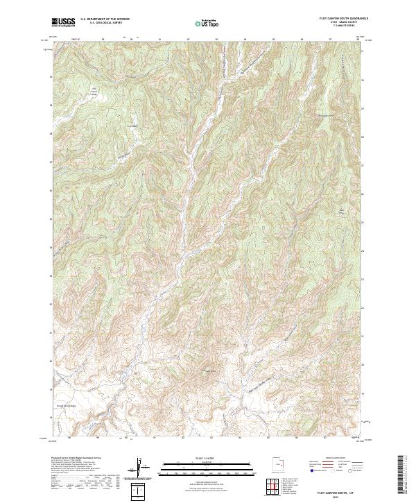 USGS Topographic Map – Floy Canyon South