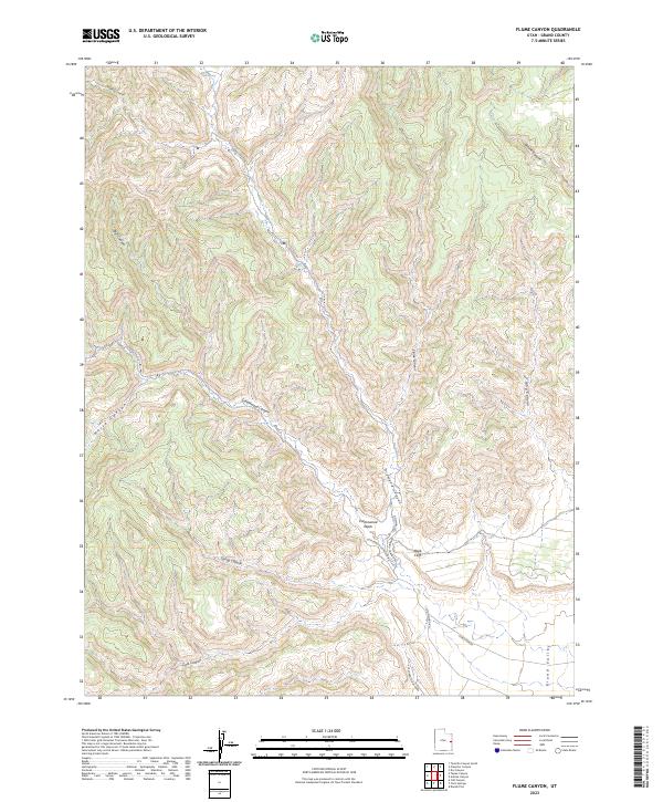 USGS Topographic Map – Flume Canyon