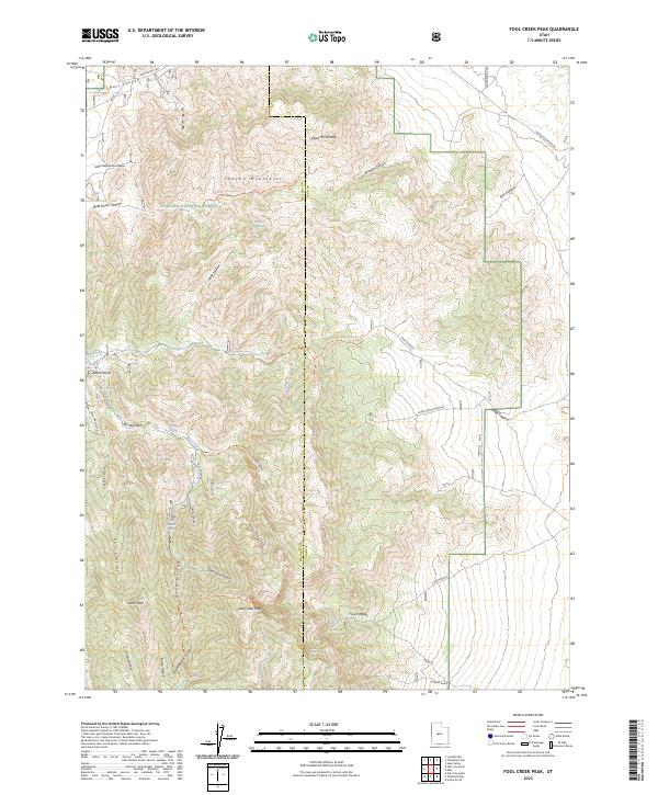 USGS Topographic Map – Fool Creek Peak