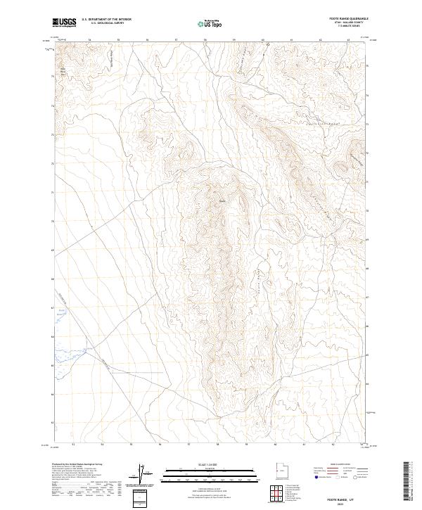 USGS Topographic Map – Foote Range