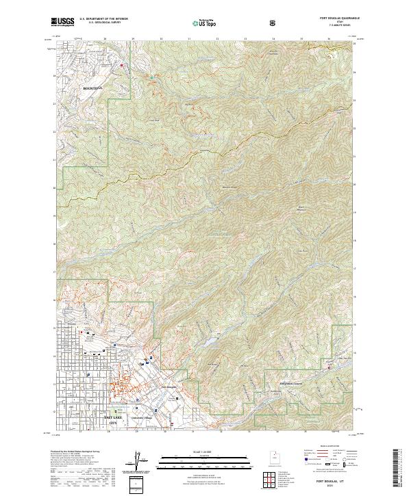 USGS Topographic Map – Fort Douglas