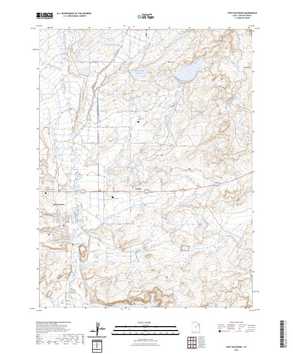 USGS Topographic Map – Fort Duchesne