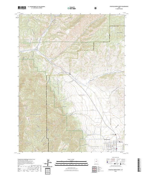 USGS Topographic Map – Fountain Green North