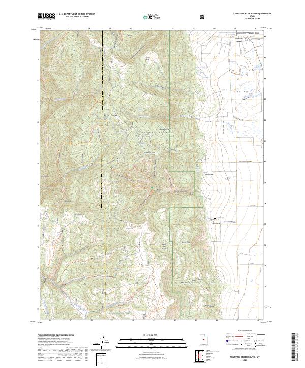 USGS Topographic Map – Fountain Green South