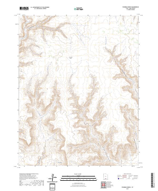 USGS Topographic Map – Fourmile Bench