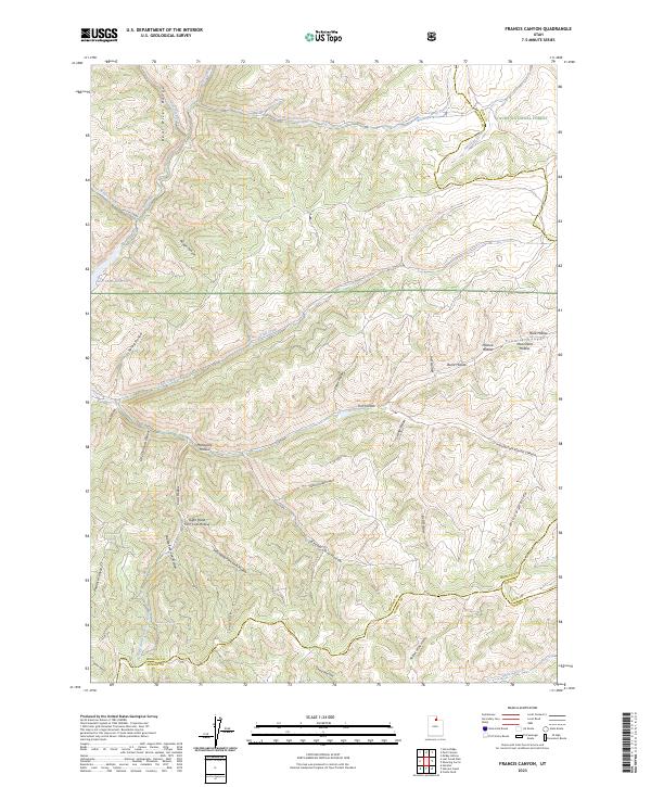 USGS Topographic Map – Francis Canyon