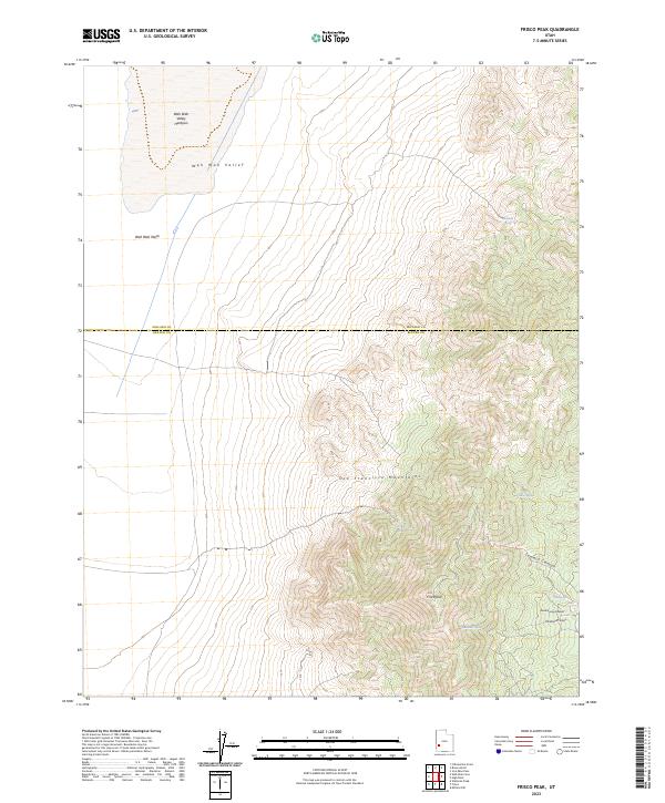 USGS Topographic Map – Frisco Peak